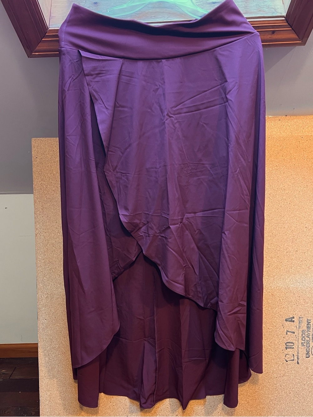 HALARA Purple High-Low Layered Maxi Skirt with built-in shorts - Picture 1 of 8
